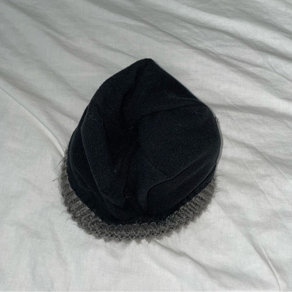 Columbia Adult Beanie Winter Hat Chunky Knit Fleece Line Gray Grey - Picture 3 of 4